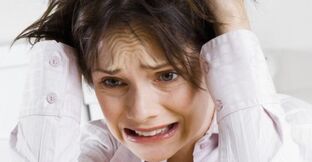 Появата на болка при жена поради стрес